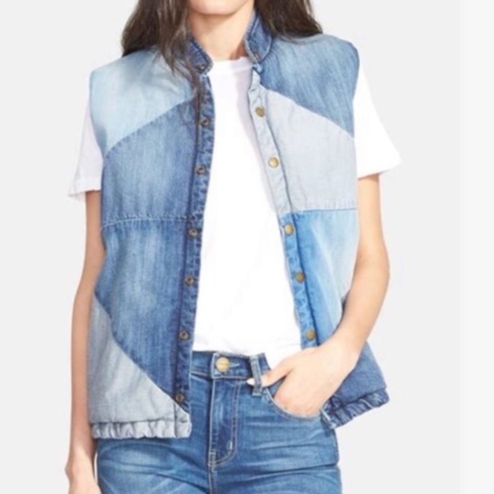 Current Elliott Patchwork Vest 0 - image 1